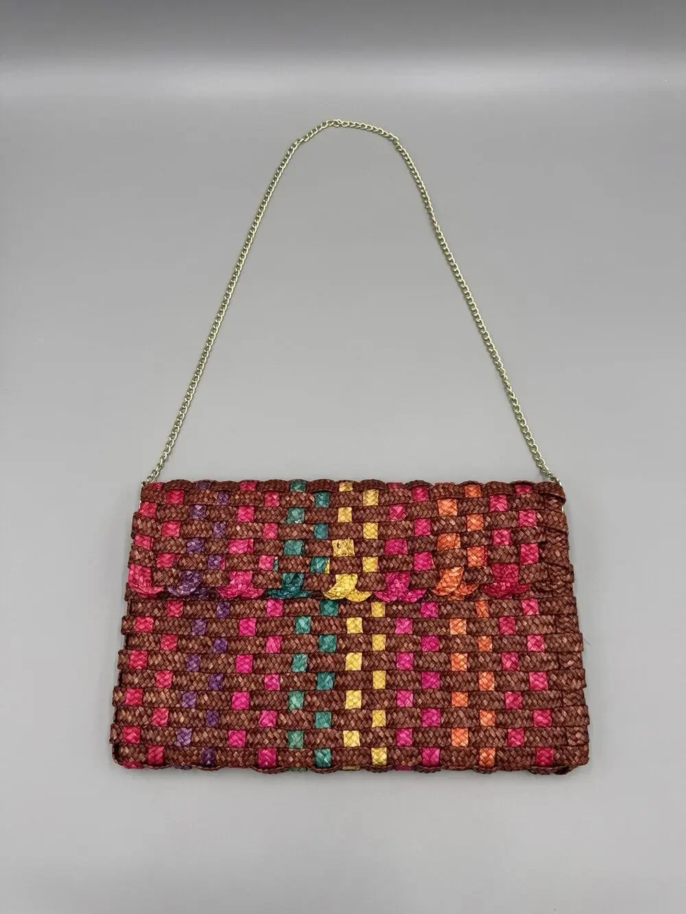 Colorful Woven Purse Shoulder Bag